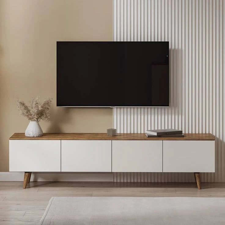 میز تلویزیون مدل 2741 مناسب برای تلویزیون تا 75 اینچ