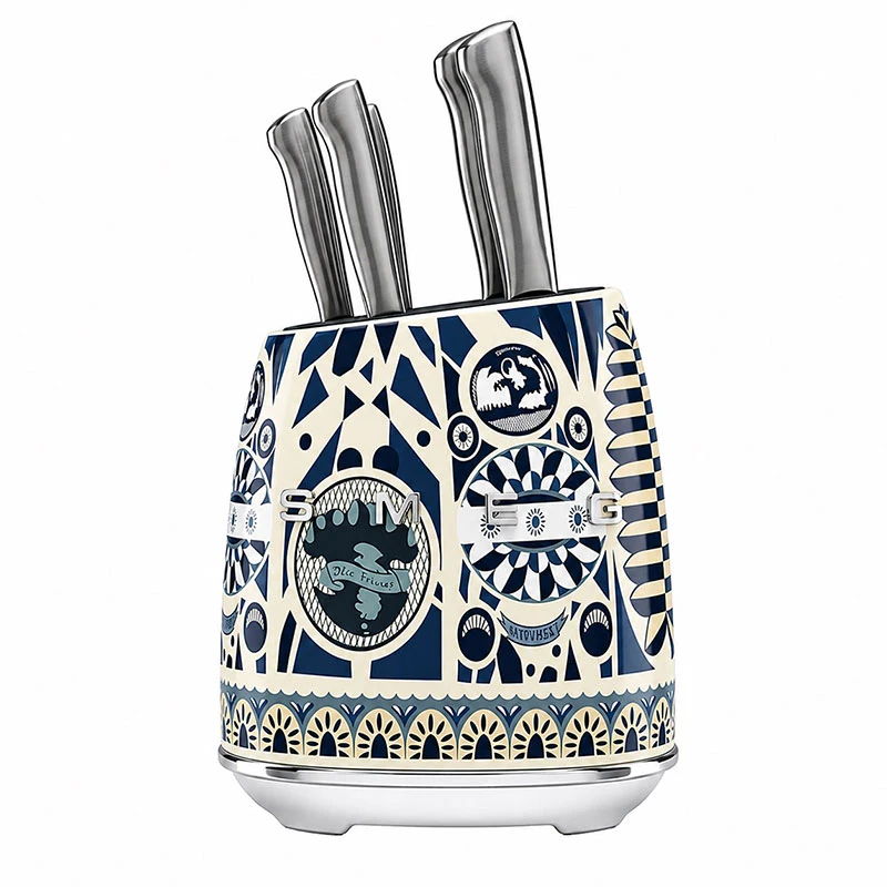 سرویس چاقو 7 پارچه با تیغه استیل و با دسته استیل اسمگ مدل Dolce & Gabbana