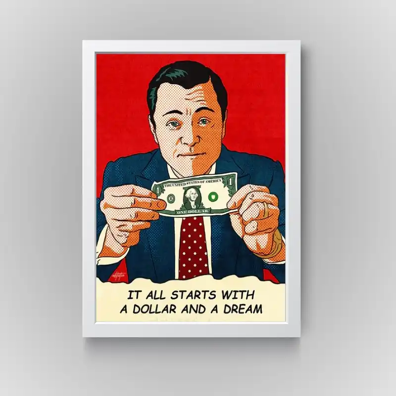 تابلو مدل گرگ وال استریت کد N209