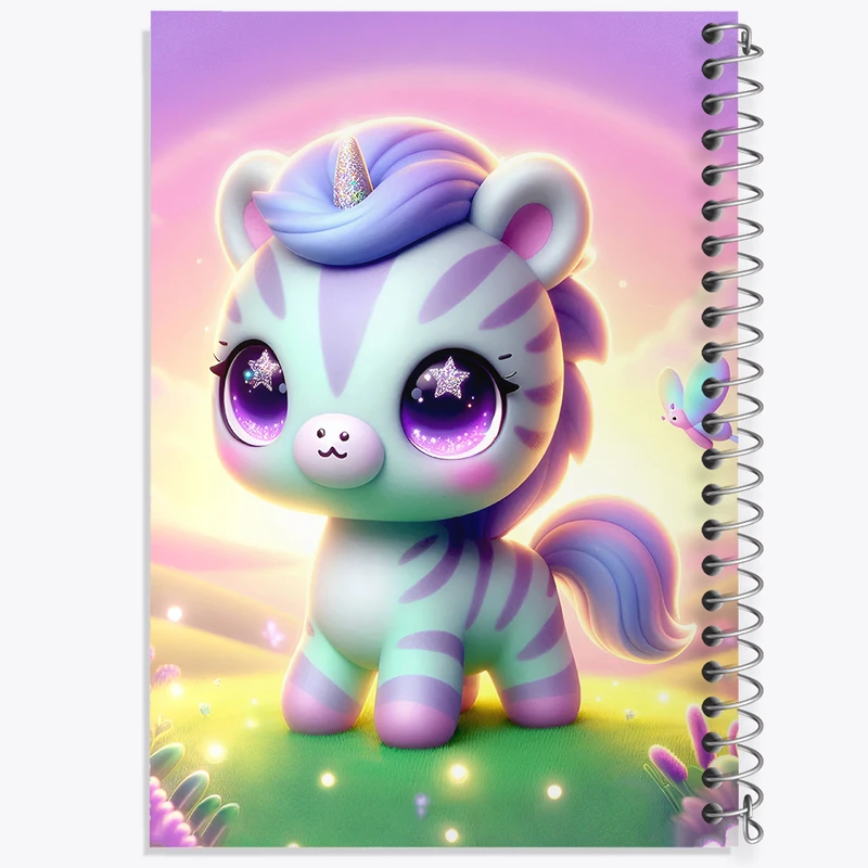 دفتر ژورنال نویسی 50 برگ خندالو مدل نقطه ای طرح گورخر کیوت کد F5456