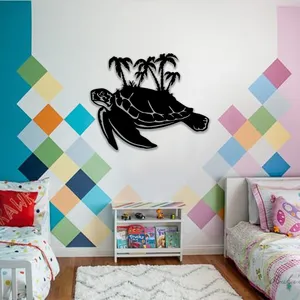 استیکر دیواری کودک مدل لاک پشت جزیره ای