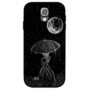 Megafone Girl and Moon 1369 Cover For Samsung Galaxy S4