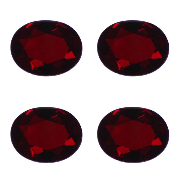 سنگ یاقوت سرخ کد F66011 بسته 4 عددی