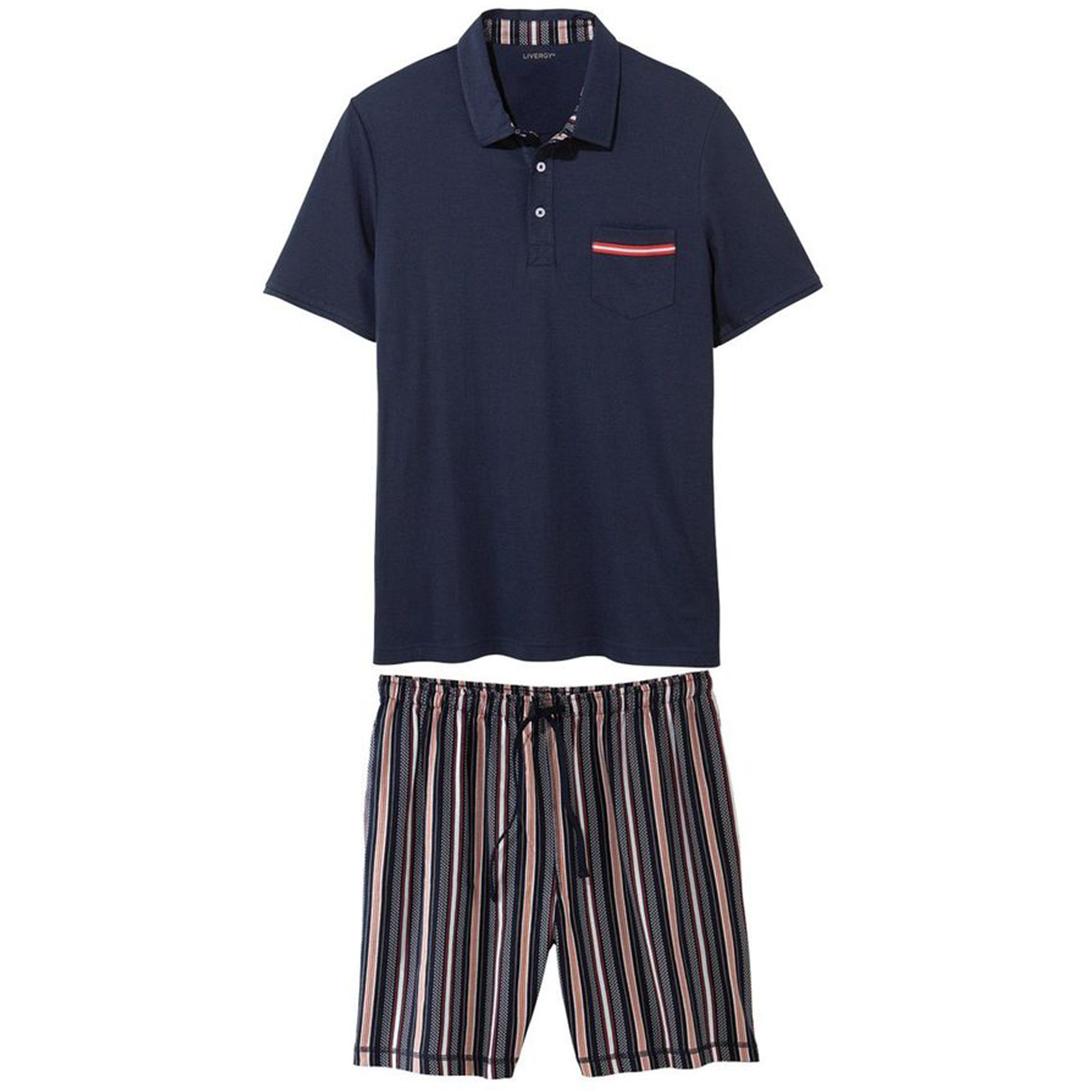 ست پولوشرت و شلوارک مردانه لیورجی مدل 2441560
