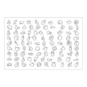 برچسب لنز ناخن مدل L2010