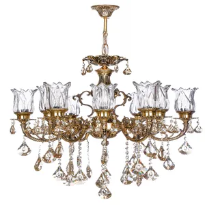 لوستر ده شعله چشمه نور کد C2546/5-BO