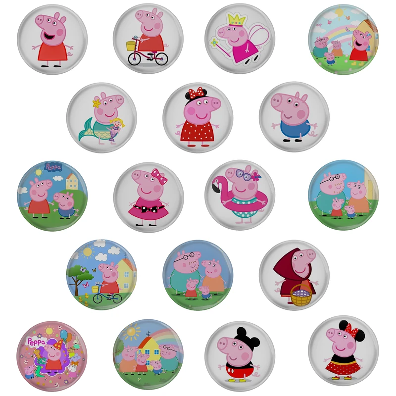 پیکسل مدل انیمیشن خوک پپا پیگ S1-11 مجموعه 18 عددی 