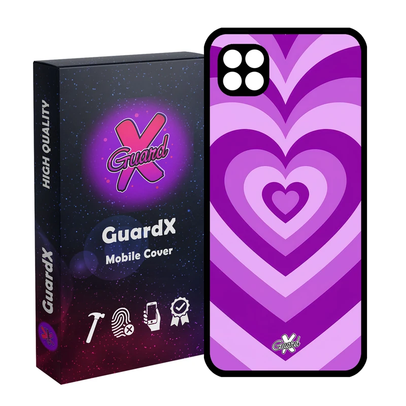 کاور گارد ایکس طرح قلب مدل Glass10474 مناسب برای گوشی موبایل سامسونگ Galaxy A22 5G