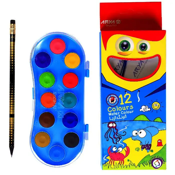 آبرنگ 12 رنگ آریا کد ۵۰۰۵