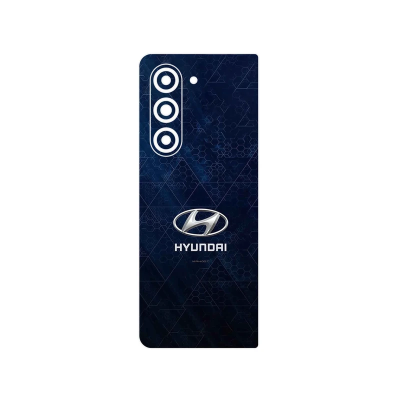 برچسب پوششی ماهوت مدل Hyundai_Logo مناسب برای گوشی موبایل سامسونگ Galaxy Z Fold 5