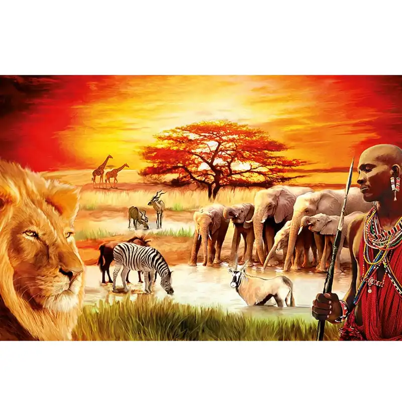 پازل 3000 تکه راونزبرگر مدل Savannah Masai کد 17056