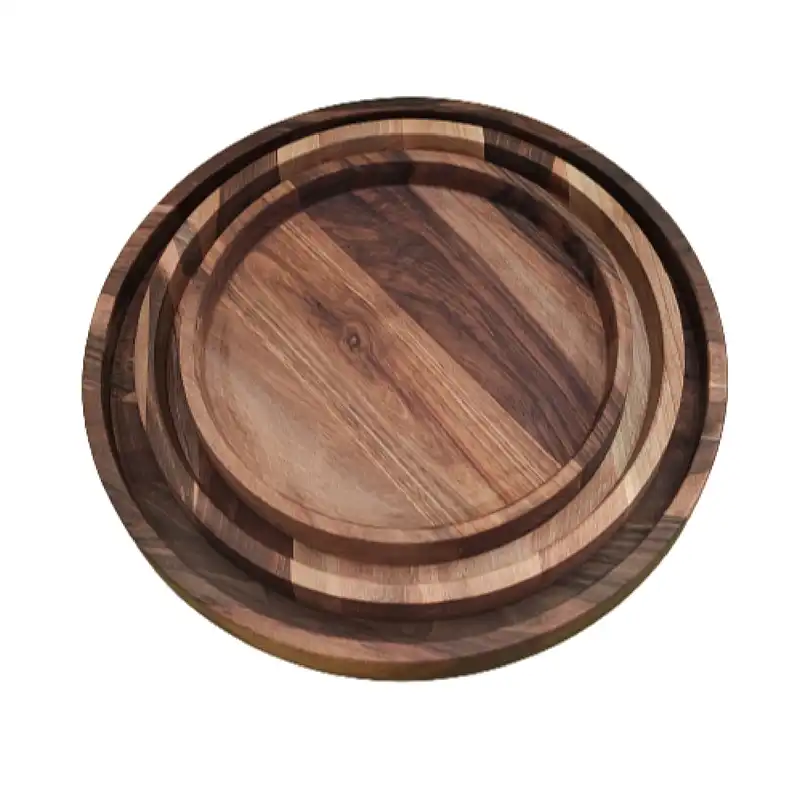 سینی چوبی مدل گرد D3 مجموعه 3عددی