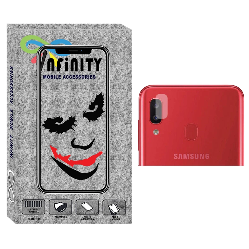 محافظ لنز دوربین اینفینیتی مدل Inl-01 مناسب برای گوشی موبایل سامسونگ Galaxy A30