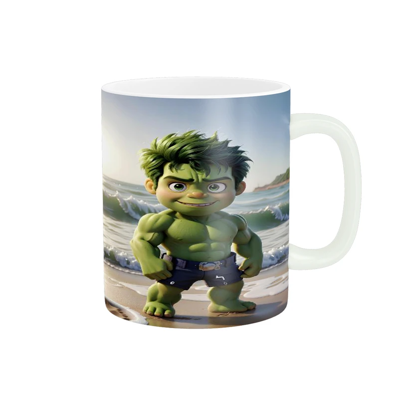 ماگ پادآفرین مدل کارتونی طرح هالک کد p2572