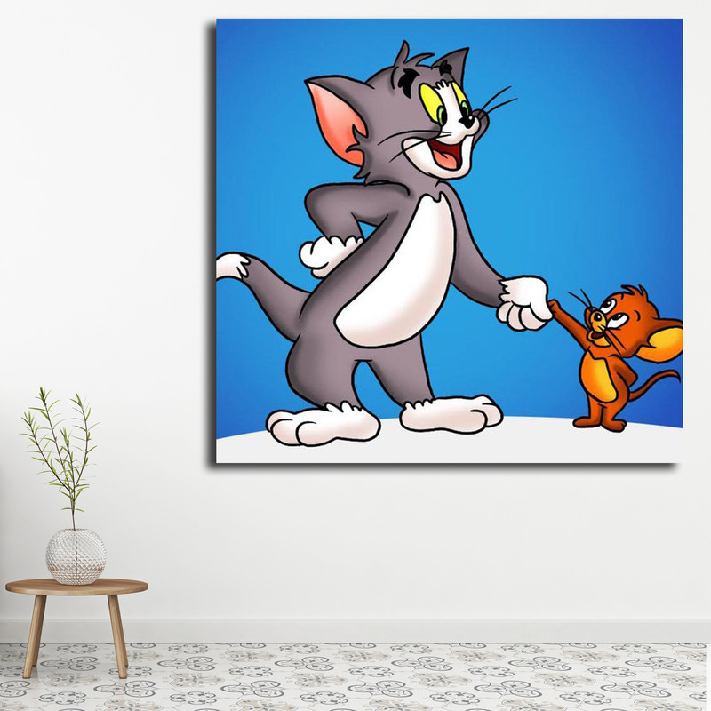 تابلو کودک و نوزاد مدل تام و جری کد 6