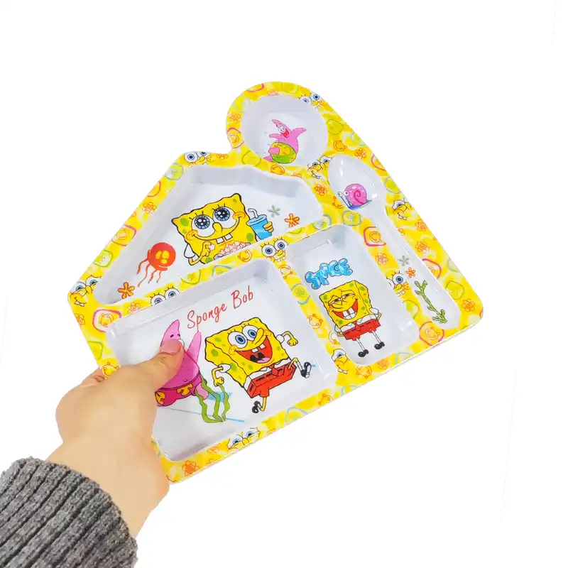 ظرف غذای کودک مدل باب اسفنجی کد 802