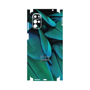 MAHOOT Green Feather-FullSkin Cover Sticker for Motorola Moto G22