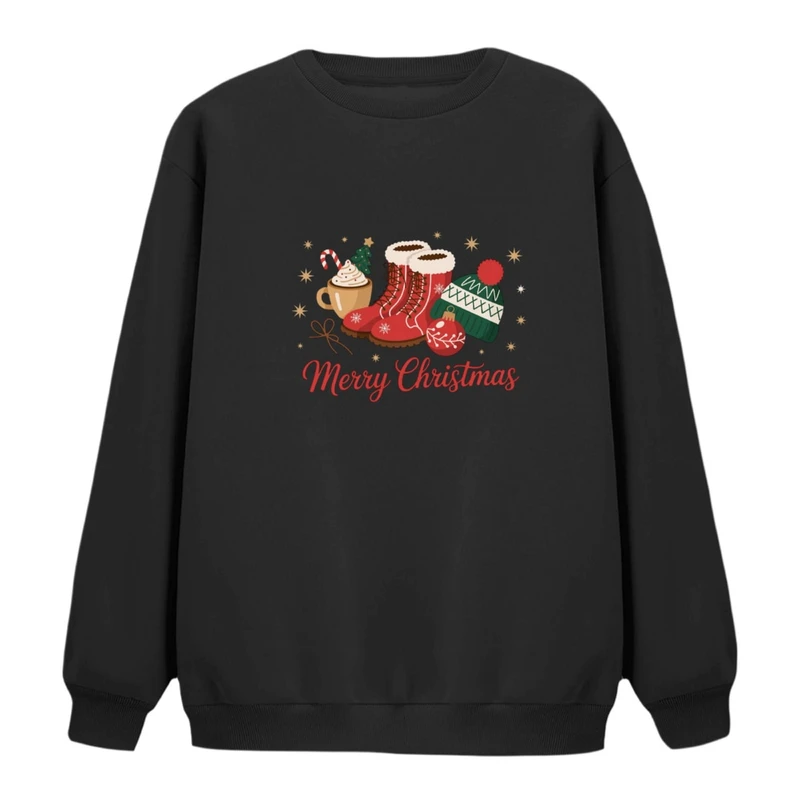 سویشرت زنانه مدل کریسمسی کد 16