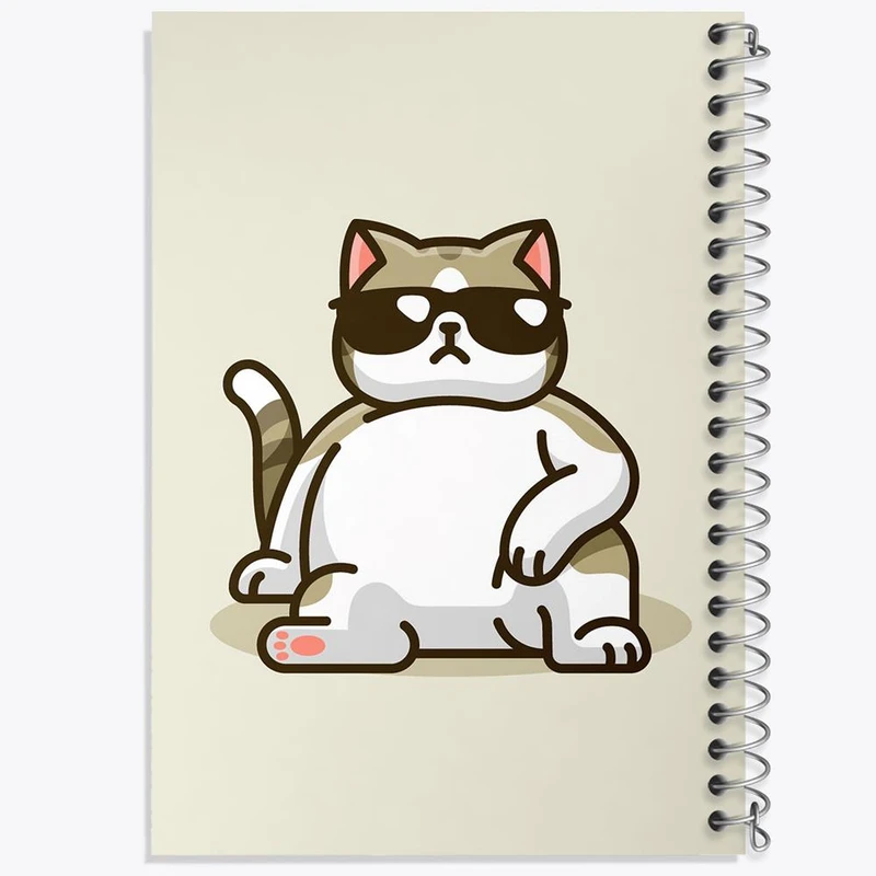 دفتر مشق 50 برگ خندالو مدل حیوانات بامزه گربه کد 28353