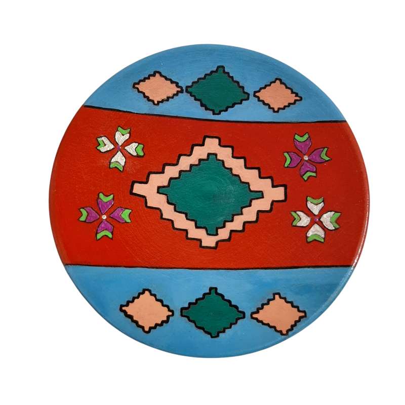 بشقاب دیوار کوب سفالی کد 15