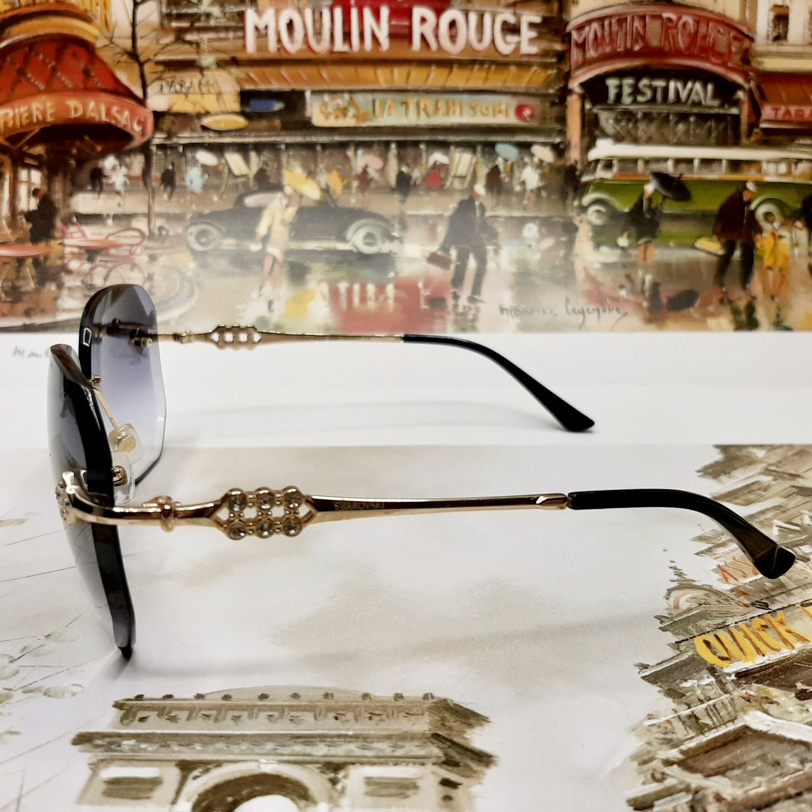 عینک آفتابی زنانه سواروسکی مدل SK018501bc -  - 5