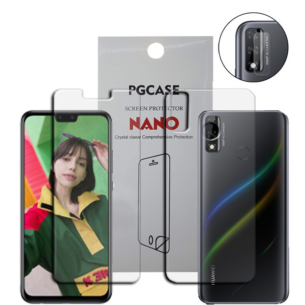  محافظ صفحه نمایش مدل Star Max مناسب برای گوشی موبایل هوآوی Y8S به همراه محافظ لنز دوربین و محافظ پشت گوشی