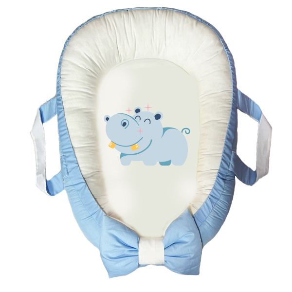 سرویس خواب سه تکه نوزاد مدل گارد محافظ دار طرح خرس آبی کد 09