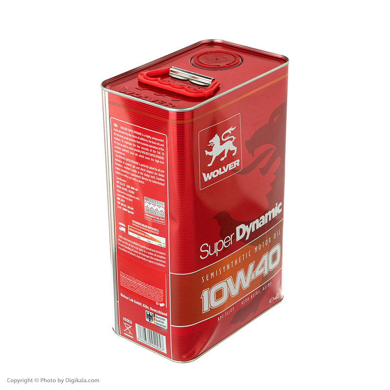 روغن موتور خودرو ولور مدل Super dynamic 10W40 SN حجم 4 لیتر
