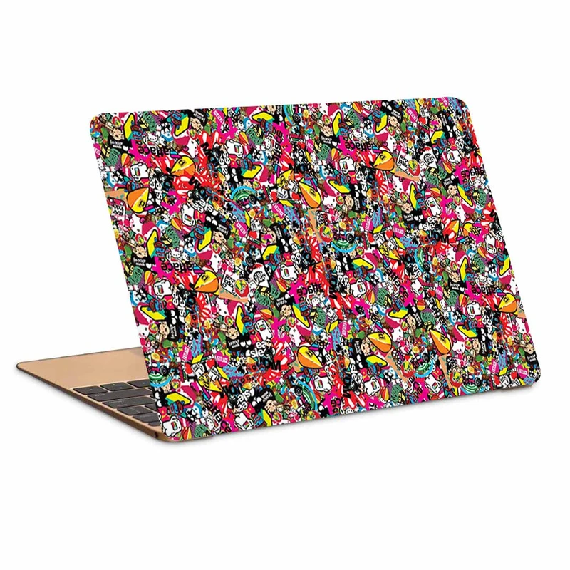 استیکر لپ تاپ طرح jdm background style sticker textur کد N-313 مناسب برای لپ تاپ 15.6 اینچ