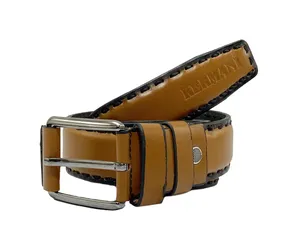کمربند مردانه کرمانی مدل چرم دستدوز کد 3060