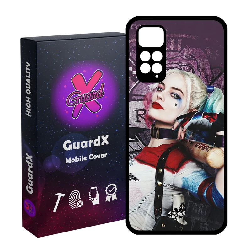 کاور گارد ایکس طرح Harley Quinn مدل Glass10235 مناسب برای گوشی موبایل شیائومی Redmi Note 11S/ Note 11 4G
