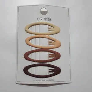 گیره مو زنانه مدل شمعی مات بسته 4 عددی