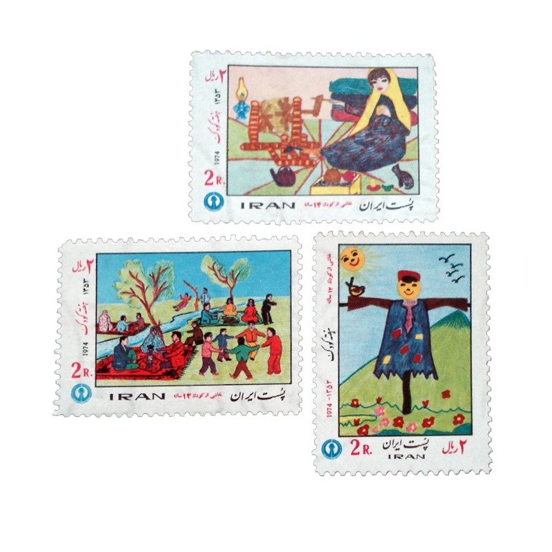 تمبر یادگاری مدل هفته کودک کد IR2644 مجموعه 3 عددی