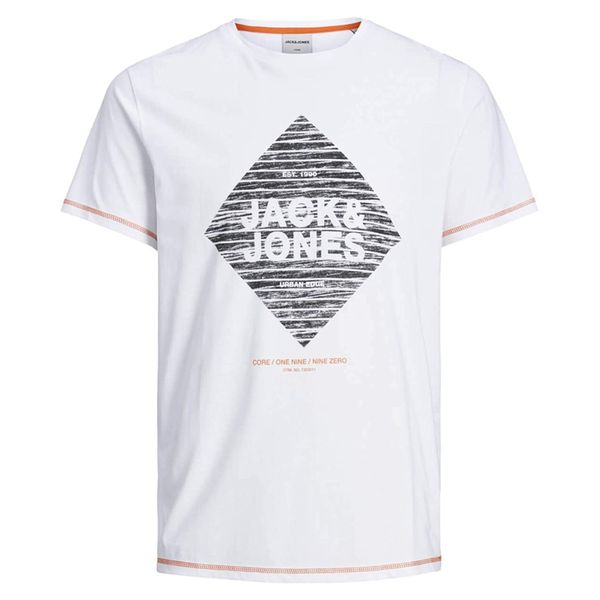 تیشرت آستین کوتاه مردانه جک اند جونز مدل 12187538 رنگ سفید