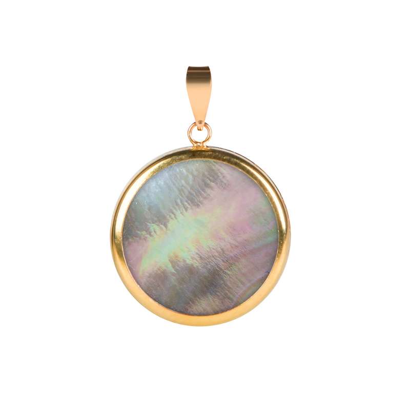 آویز گردنبند طلا 18 عیار زنانه ریسه گالری مدل چشم ماهی 5235