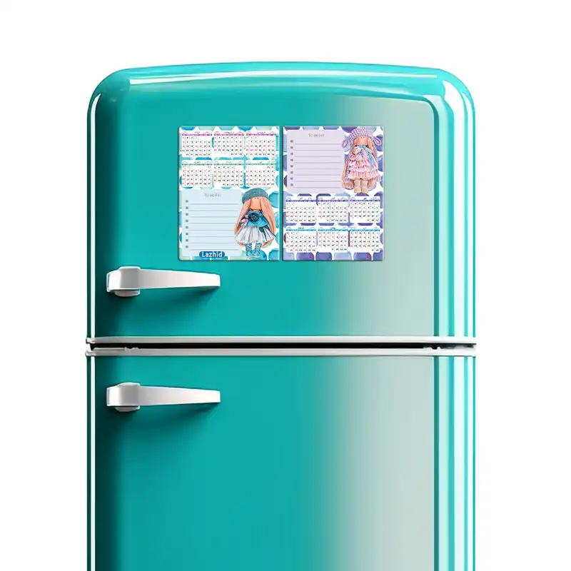 تقویم دیواری سال 1403 لاژید مدل آهن ربایی طرح عروسکی بسته 2 عددی