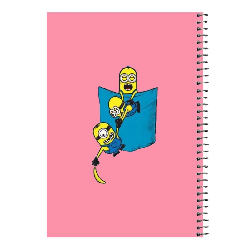 دفتر مشق 80 برگ اس جی مدل مینیون جیبی   