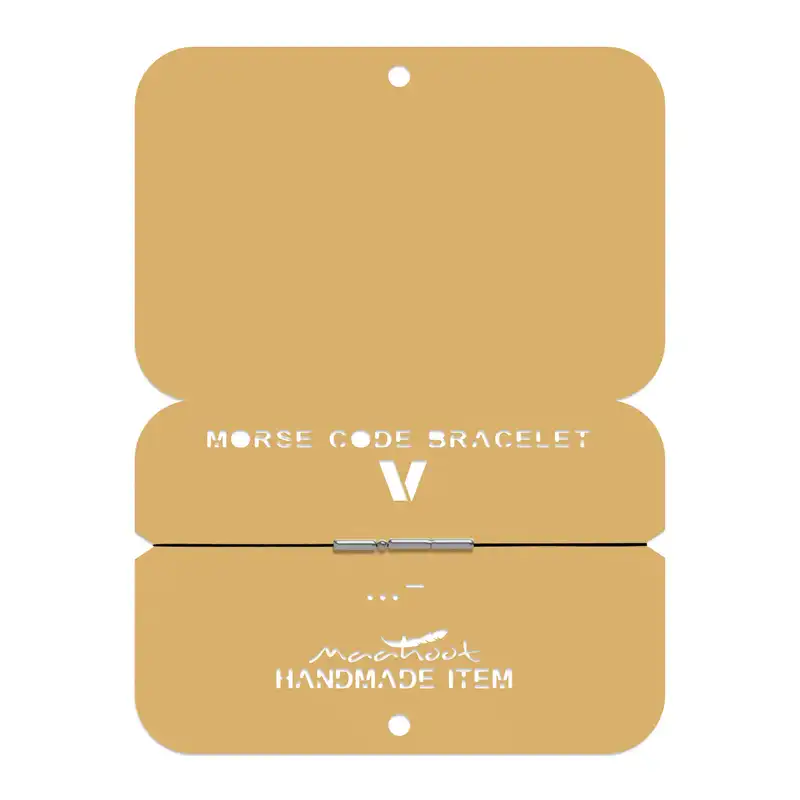 دستبند ماهوت مدل مورس کد حرف V