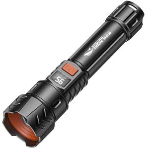 چراغ قوه دستی اسمایلینگ شارک مدل 5 حالته شارژی SD-5239A با نور مهتابی
