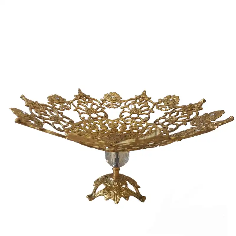 میوه خوری برنجی مدل پروانه رز کد mk769