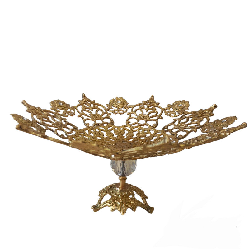 میوه خوری برنجی مدل پروانه رز کد mk769
