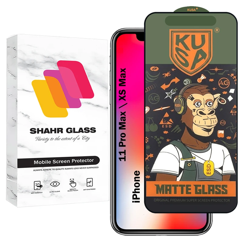 محافظ صفحه نمایش شهر گلس مدل GRKUSA مناسب برای گوشی موبایل اپل iPhone 11 Pro Max / iPhone Xs Max