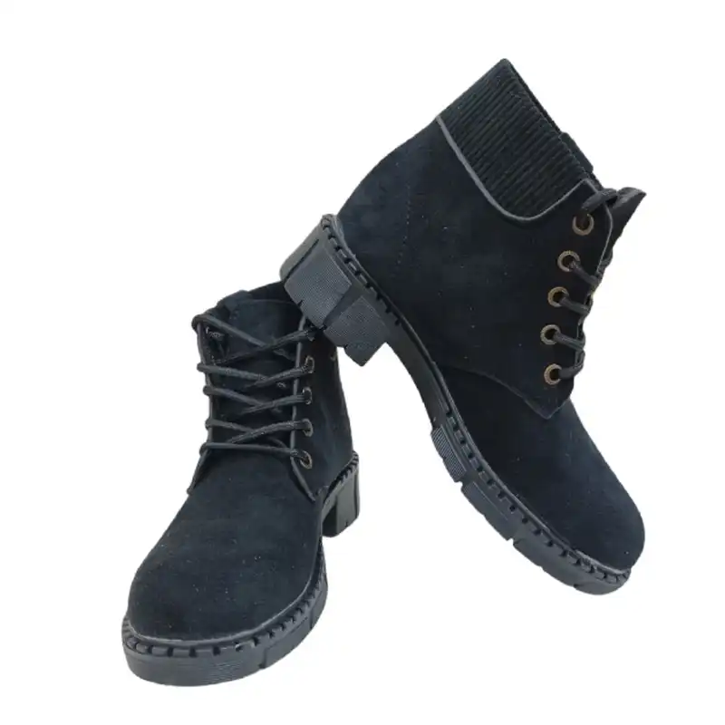 نیم بوت زنانه مدل ساق دار کشی