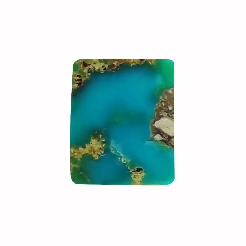 سنگ فیروزه سلین کالا مدل طبیعی مستطیل کد pc4-7