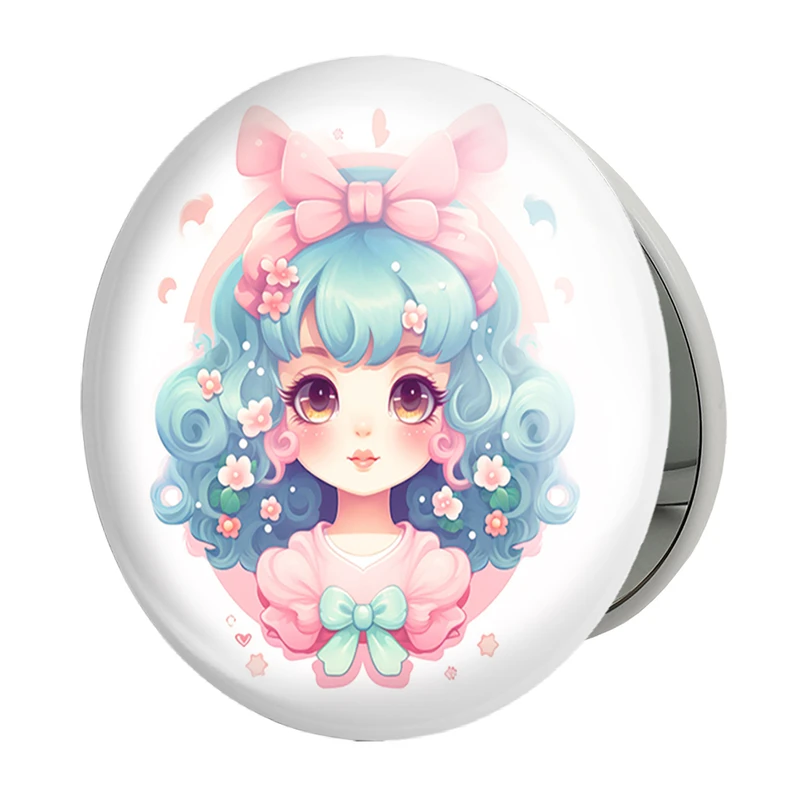 آینه جیبی خندالو طرح دخترانه (Girlish) مدل تاشو کد 36894