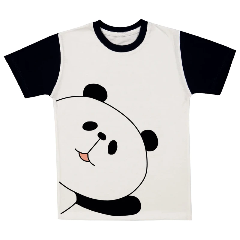 تی شرت آستین کوتاه پسرانه مدل پاندا کد A230