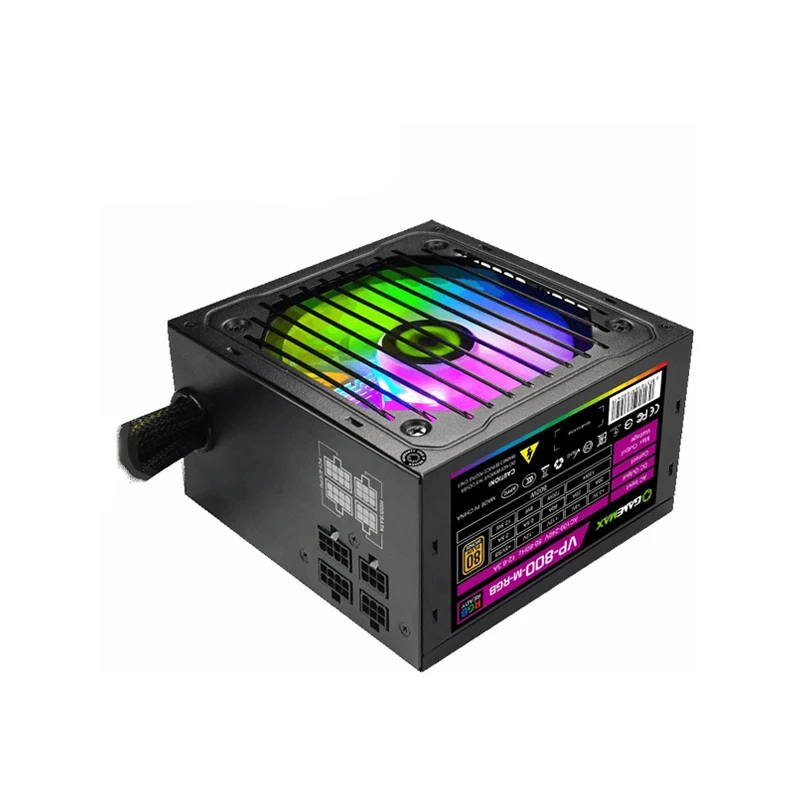 منبع تغذیه کامپیوتر گیم مکس مدل VP-800-RGB-M-Bronze