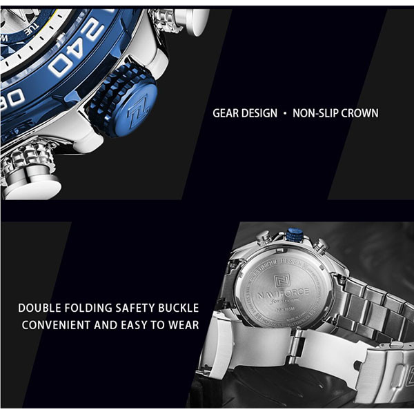 ساعت مچی عقربهای مردانه نیوی فورس مدل NF9185 SBE ساعت مچی عقربهای مردانه نیوی فورس مدل NF9185 SBE