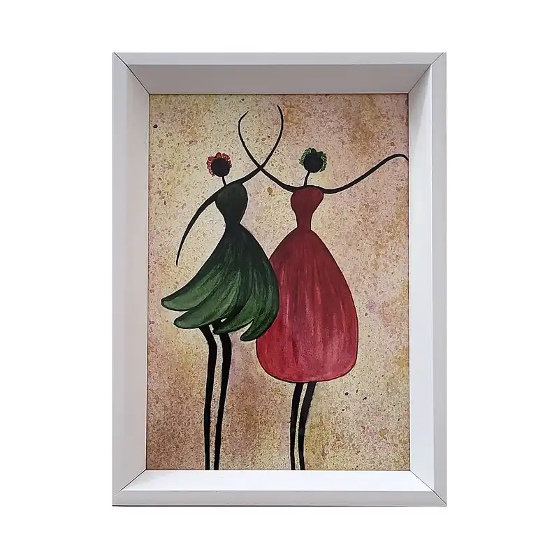 تابلو نقاشی آبرنگ مدل بزم و شادی کد 01