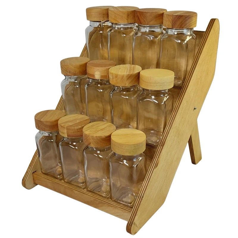 ست جا ادویه 12 پارچه مدل مکارتی کد Ik12 به همراه استند